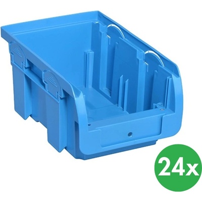 Allit Plastový box Compact 102 x 160 x 75 mm 24 ks modrý