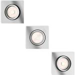 Philips - комплект 3x LED RGBW димируеми вградени таванни тела DONEGAL 1xGU10/4, 8W/230V + дистанционно управление (LEDP1946)