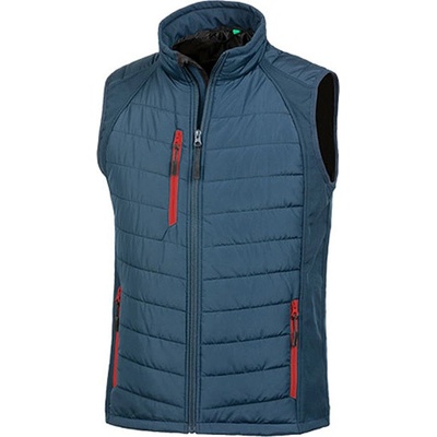 Result hybridná vesta so softshellom R238X navy