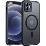 Techsuit Калъф за iPhone 12 - PureFrost MagSafe - Черен (KF2353458)