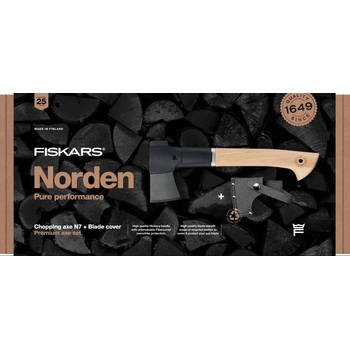 Fiskars Къмпинг сет Fiskars - Брадва Norden N7 + предпазител за острието (FS 1051147)