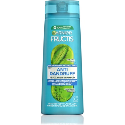 Garnier Fructis Anti Dandruff Čistiaci šampón proti lupinám pre všetky typy vlasov 250 ml