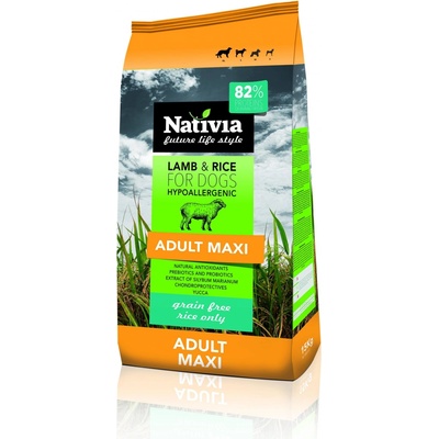 Nativia Adult Maxi Lamb & Rice 15 kg