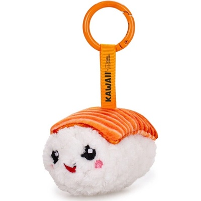 Přívěsek na klíče Plush Friends Kawaii Sushi Nigiri 8cm oranžová
