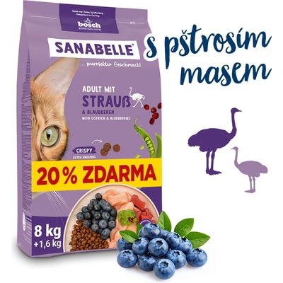 BOSCH Sanabelle Adult Ostrich 8 kg