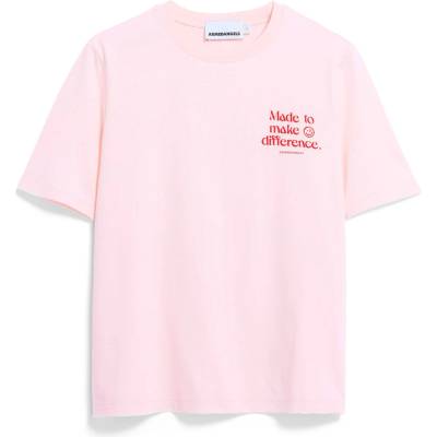 Armedangels Дамска тениска ARMEDANGELS Women's Lualaa Embro T-shirt - Pink Mist - размер XXL (916-6593-0216)