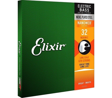 Elixir Bass Nanoweb 15332 Medium C 032