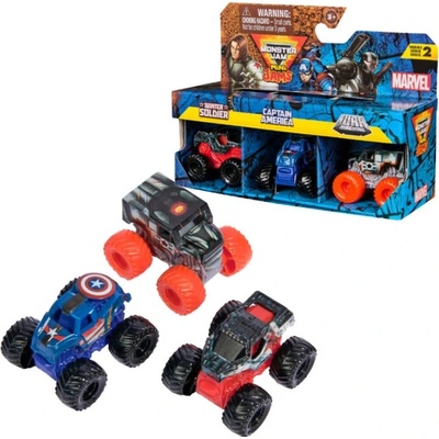 Monster Jam Mini Jams Winter Soldier Captain America War Machine 3ks