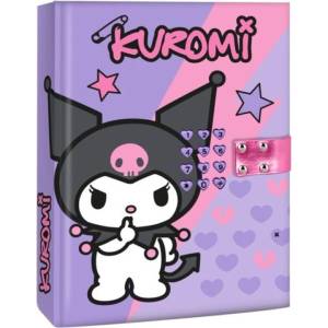 Kids Euroswan Заключващ се дневник Kids Euroswan - Kuromi (KU00025)