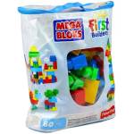 Mattel Mega Bloks - 60 бр. строителни блокчета в чанта - класически цветове (DCH55)