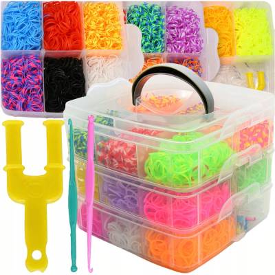Loom Band Gumičky na výrobu náramkov S 3500 ks