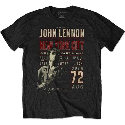 John Lennon New York City '72 Black L Риза (<![CDATA[JLECOTS01MB03]]>)