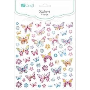 Dalprint Stickers butterflies and flowers 63pcs