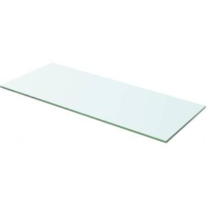vidaXL Плоча за рафт, прозрачно стъкло, 60 x 20 см (243824)