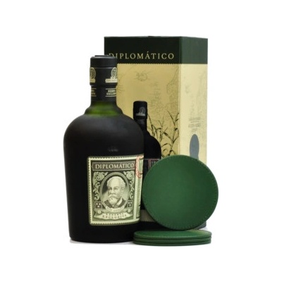 Diplomatico Reserva 40% 0,7 l (dárkové balení 4 podtácky)