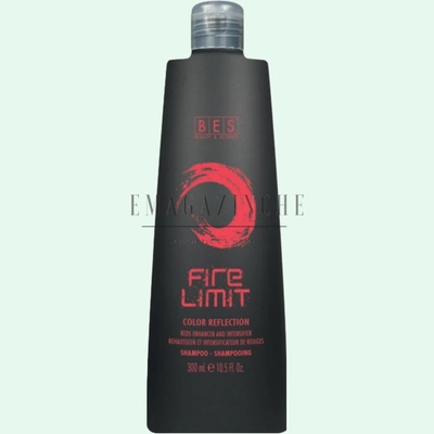 Bes Beauty & Science Milano Bes Оцветяващ шампоан за подчертаване на наситен и вибриращ червен цвят 300 мл. Color Reflection Fire Limit Shampoo (0331206)