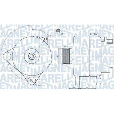 Generátor MAGNETI MARELLI 063731887010