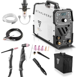 STAHLWERK Комбиниран заваръчен апарат - електрожен STAHLWERK DC TIG 200 Puls Pro CUT/ 200A (1117) Заваръчен апарат