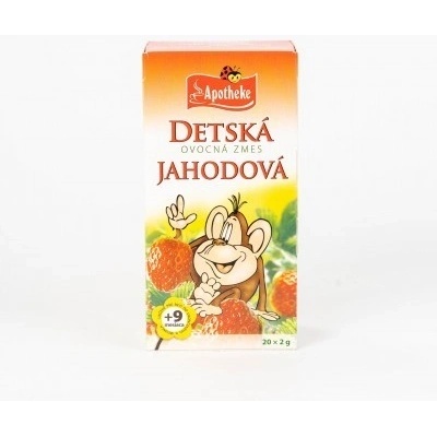 Juvamed APOTHEKE DETSKÝ OVOCNÝ ČAJ JAHODOVÝ od ukončeného 9. mesiaca 20x2 g 40 g
