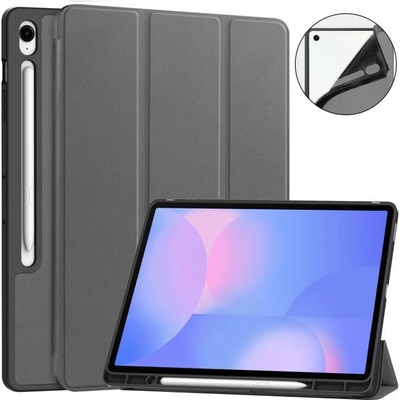Vsetkonamobil 107613 LEATHER Zaklápací kryt pre Samsung Galaxy Tab S10 FE+ šedý