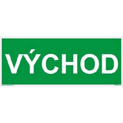 VÝCHOD - fotoluminiscenční tabulka 20 x 8 cm