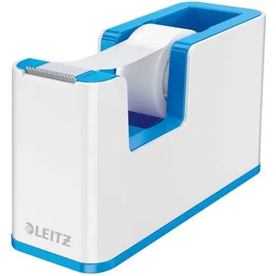 LEITZ Диспенсър за тиксо, настолен, зареден, LEITZ "Wow", бяло-син 53641036 (53641036)