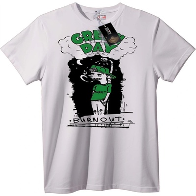 NOONEBRAND Тениска Страхотен Ден Burn Out - 6XL, White