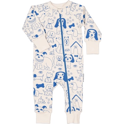 Bambusové dětské rostoucí pyžamo overal Geggamoja Dogs