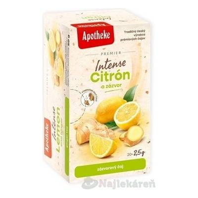 Apotheke Premier Intense Citron zázvor čaj 20 x 2,5 g