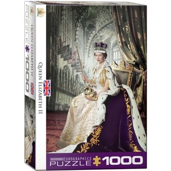 Image 1 of EUROGRAPHICS - Puzzle Queen Elizabeth II - 1 000 piese