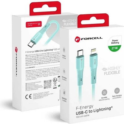 F-Energy C346 Type C to Lightning PD 3A 27W Silicone 1m modrý