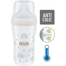 Nuk Perfect Match fľaša s kontrolou teploty white 260 ml