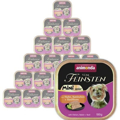 Animonda Vom Feinsten Mini Senior kuře králík bazalka 32 x 100 g