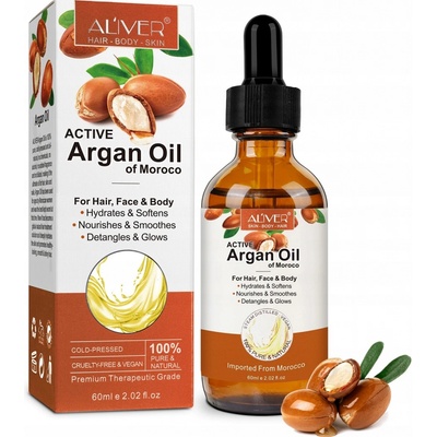 Aliver Argan Oil olej arganový na vlasy, pokožku a nechty 60 ml