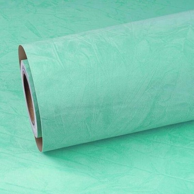 ReWallpaper mátově zelená sametová tapeta v roli, dekorativní, s lepidlem, 44,5 cm × 7 m, samolepky