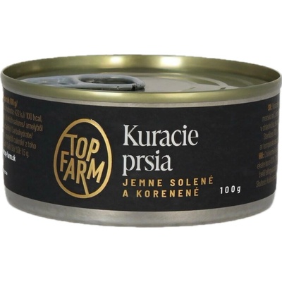Top-farm Kuracie prsia jemne solené a korenené 100 g