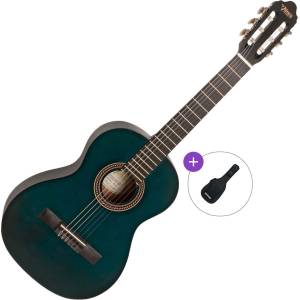 Valencia VC203 Basic SET Transparent Blue Класическа китара с размер 3/4