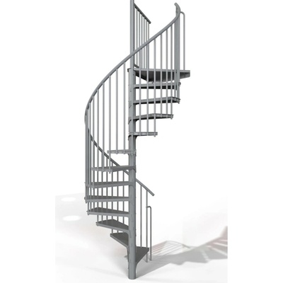 Minka STAIRS Kovové točité schodiště Rondo Smart šedé pr. 140 cm