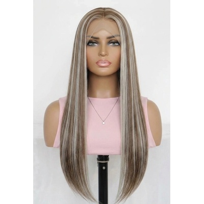 Klaudia exclusive dlhá lace front melirovaná blond hnedá melir parochňa
