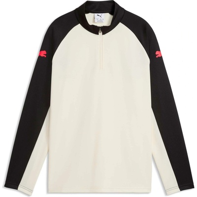 Puma Individualliga 1/4 Zip Top Jr Béžová černá