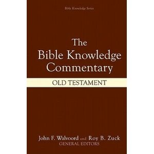 Bible Knowledge Commentary - the Old Testament | Zuck (ISBN: 9780882078137)