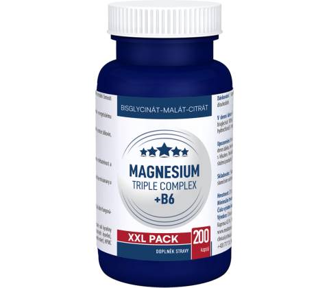 Magnesium Triple Complex + B6 200 kapsúl