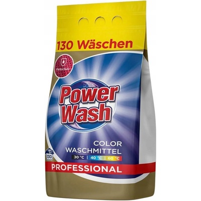 Power Wash Profesionální Color prací prášek na barevné prádlo 130 PD 7,8 kg