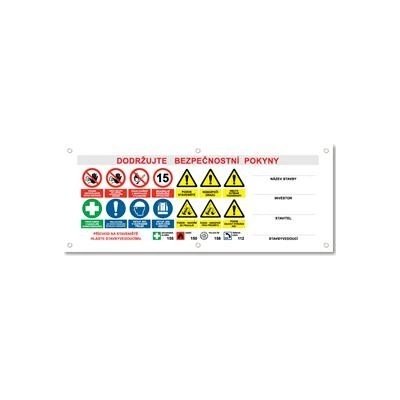 AREÁL STAVBY 2 bezpečnostní banner - 100x40 cm