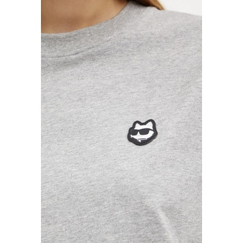 Karl Lagerfeld Памучна тениска Karl Lagerfeld IKON (A1W17025)