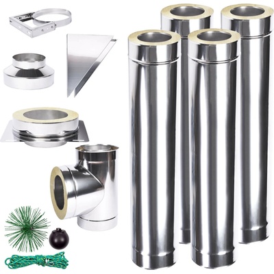 Solid Plus 0,8 izolovaný komín 300mm 4 m – Zboží Mobilmania