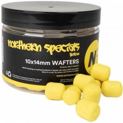 CC Moore Vyvážené Boilie NS1 Dumbell Wafters Yellow 10x14 mm 65 ks