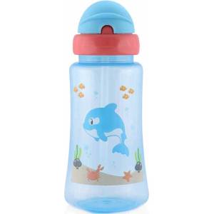 Lorelli Спортна бутилка със сламка Lorelli Baby Care - 330 ml, Синя (10200930001) - baby