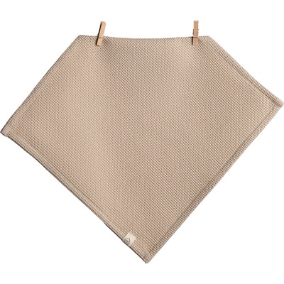 EcoHaus Premium vaflový ručník na obličej 30 x 30 cm béžový / malé kostičky 2 ks