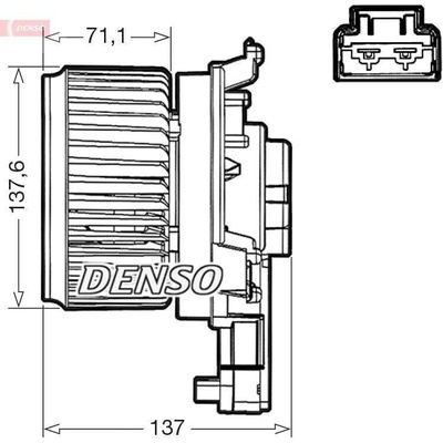 Vnitřní ventilátor DENSO DEA40000 – Zbozi.Blesk.cz